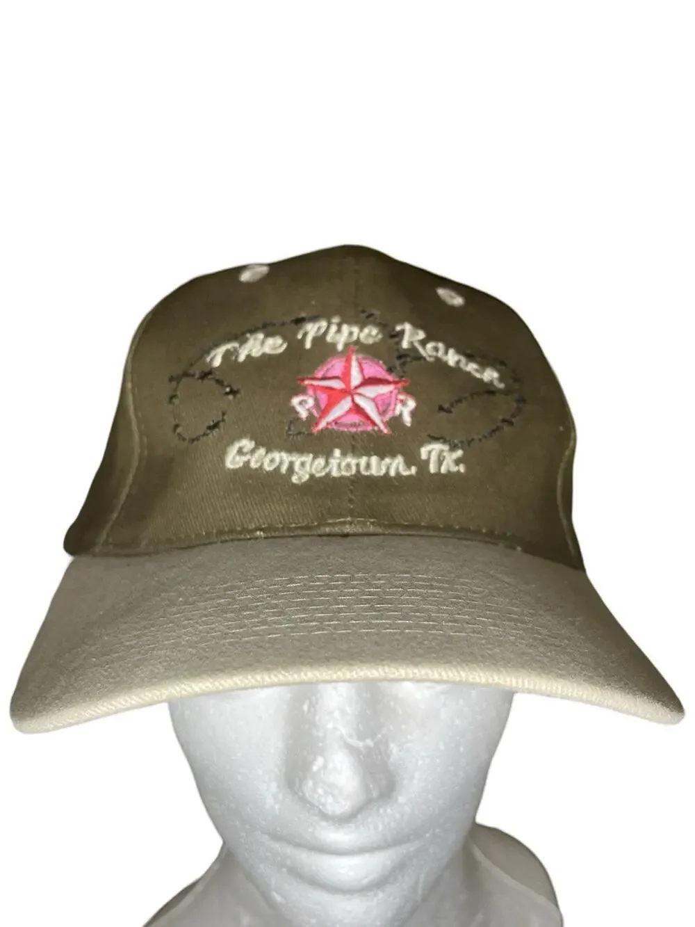 The Pipe Ranch Georgetown TX Embroidered Hat – Adjustable Strapback